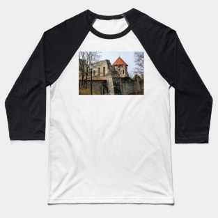 Ruins of medieval castle in Cesis, Latvia Baseball T-Shirt